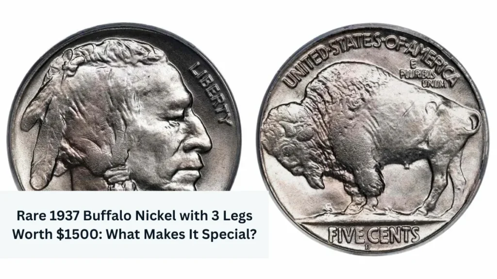 Rare 1937 Buffalo Nickel with 3 Legs Worth $1500: What Makes It Special?