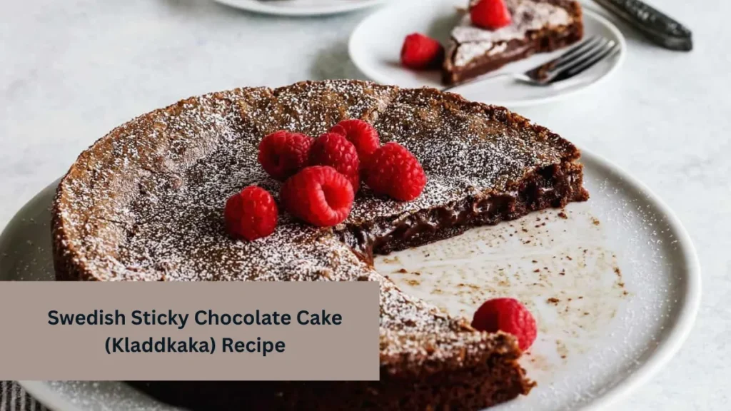 Swedish Sticky Chocolate Cake (Kladdkaka) Recipe