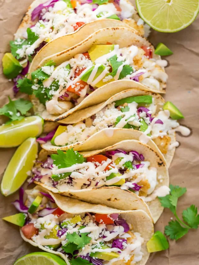 Fish Tacos Recipe with Best Fish Taco Sauce