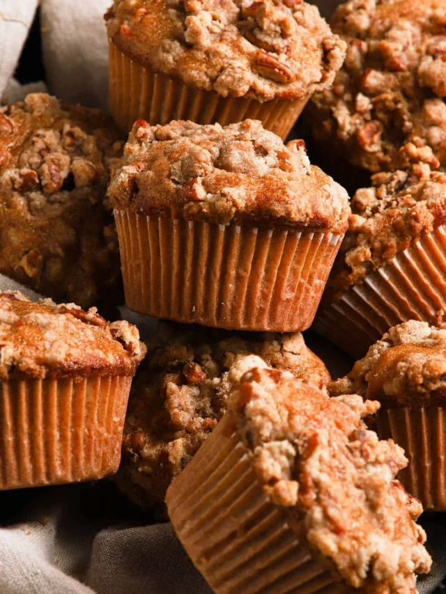 Easy Carrot Streusel Muffins
