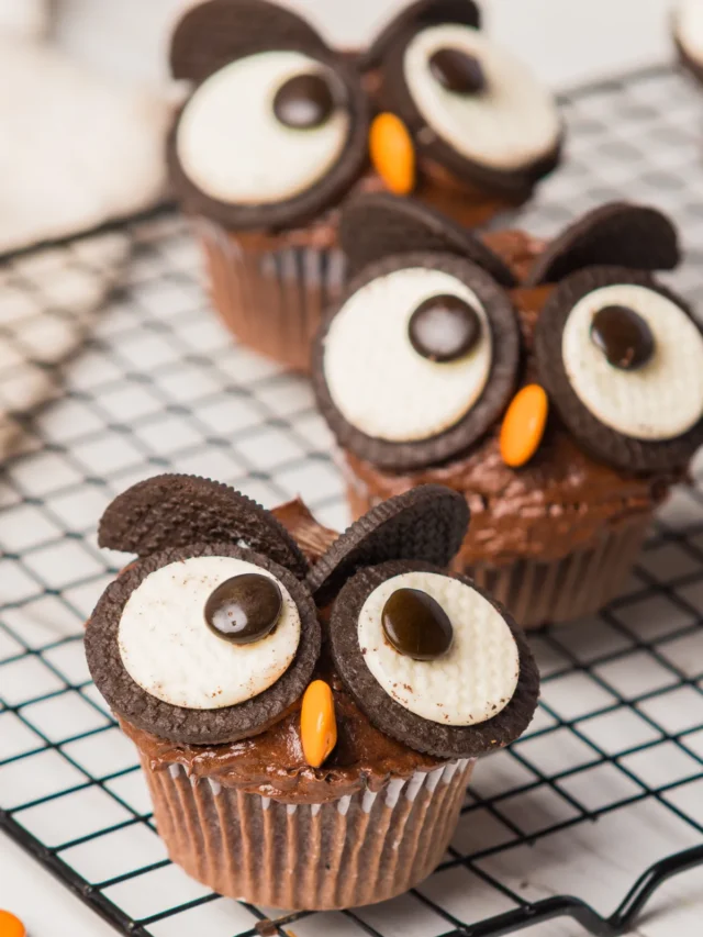 How to Make Oreo Owl Cupcakes